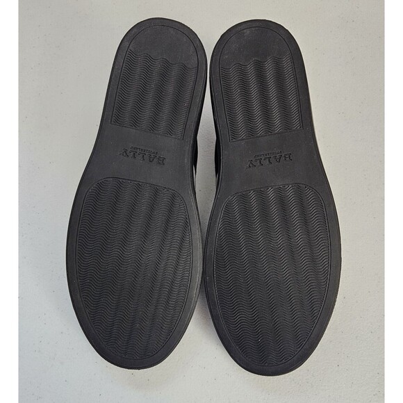 Bally Herald 200 Black Leather Slip on Mens Shoes size US 6 Lamb Skin Sneakers - Picture 4 of 8